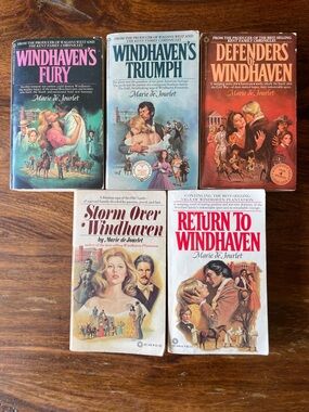 5 Windhaven Series by Marie de Jourlet Vintage Paperback Book Set